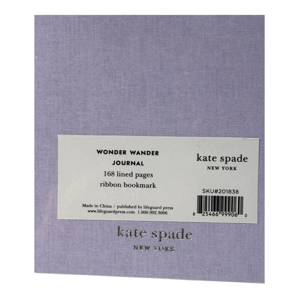 Kate Spade New York “Wonder Wander” Journal Lavender – 168 Lined Pages – NEW - Picture 4 of 7